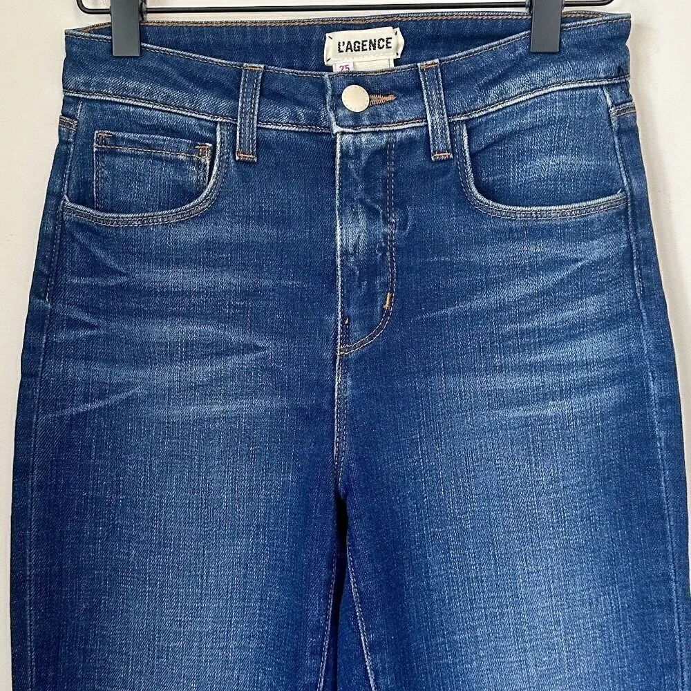 NEW L'AGENCE Oriana High Rise Straight Jean in Nova - Size 25